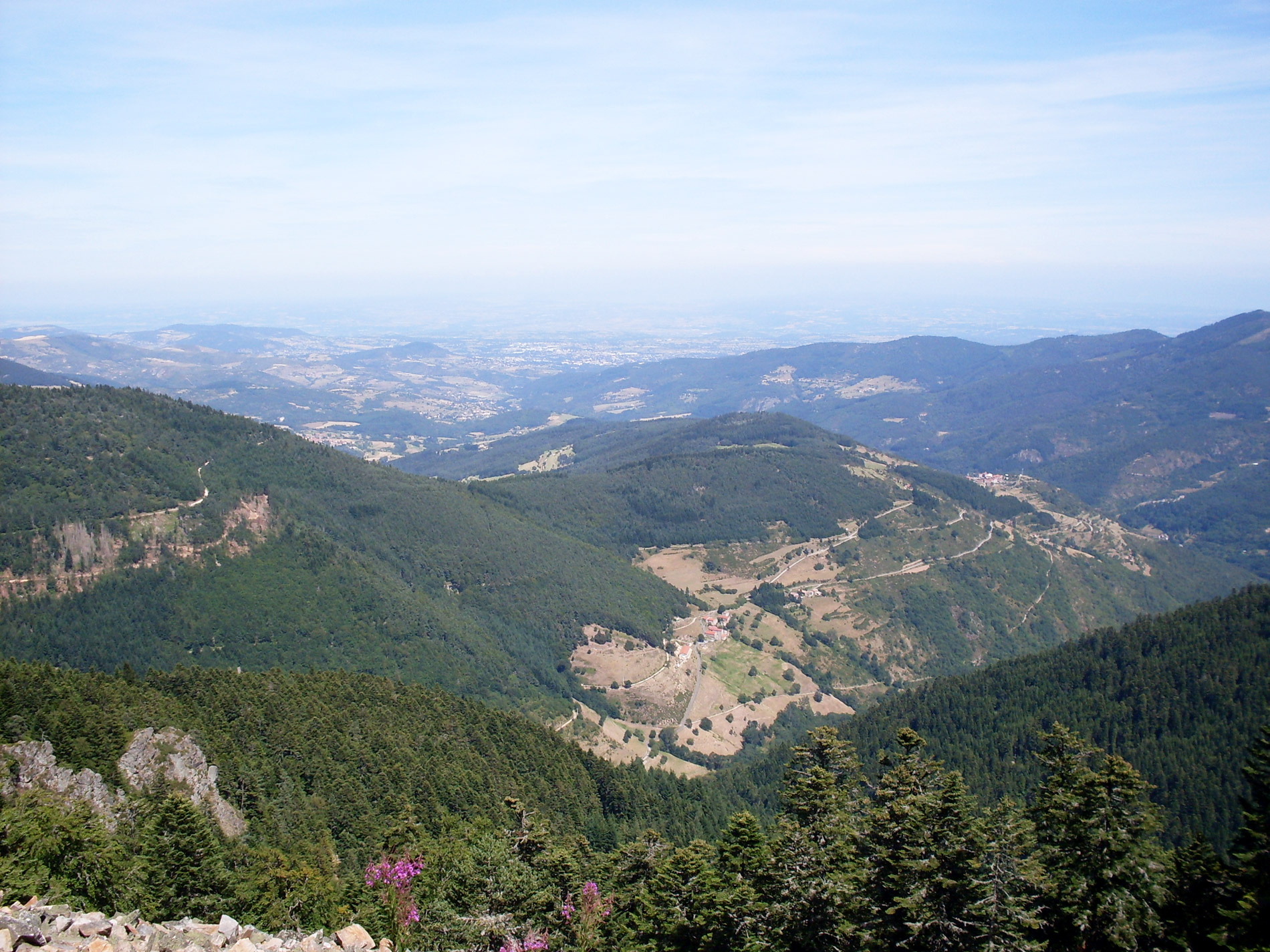Vue panoramique du Mont Felletin